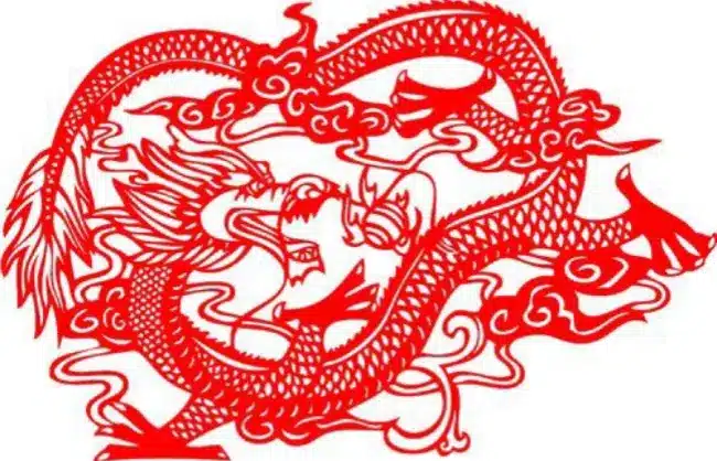dragon paper-cutting - China Xian Tour: Private & Tailor-Made China Tours Dragon Paper-Cutting for Chinese Zodiac