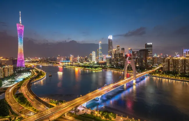 canton-tower at night - China Xian Tour: Private & Tailor-Made China Tours Canton Tower at night