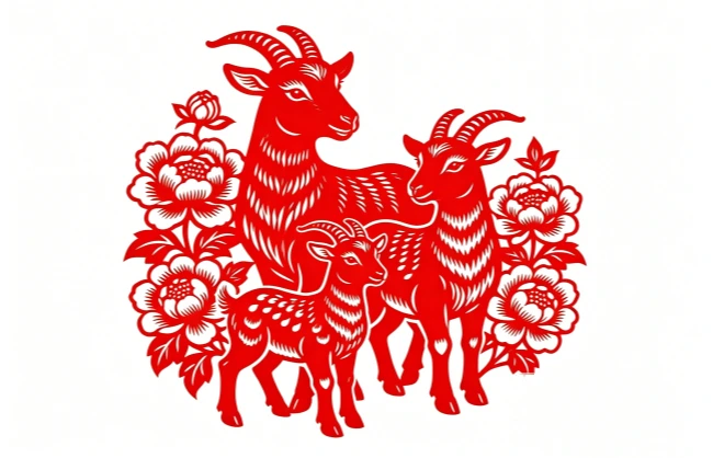 chinese-horoscope-goat-paper-cutting | China Xian Tour: Private & Tailor-Made China Tours Chinese horoscope goat Paper Cutting