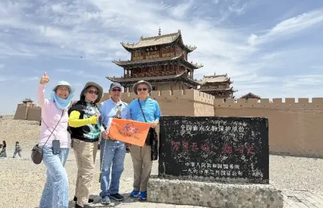 Customers at Jiayuguan Pass - China Xian Tour: Private & Tailor-Made China Tours Customers at Jiayuguan Pass