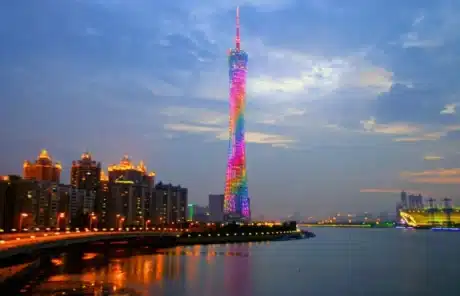 Guangzhou Canton Tower at Night - China Xian Tour: Private & Tailor-Made China Tours Guangzhou Canton Tower at Night