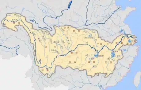Map of the Yangtze River Basin - China Xian Tour: Private & Tailor-Made China Tours Map of the Yangtze River Basin
