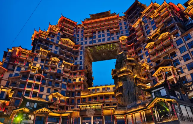 72-strange-buildings-at-night | China Xian Tour: Private & Tailor-Made China Tours 72 Strange Buildings at Night