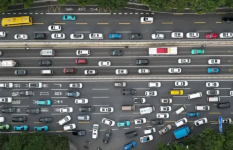 heavy traffic in Guangzhou China - China Xian Tour: Private & Tailor-Made China Tours heavy traffic in Guangzhou China