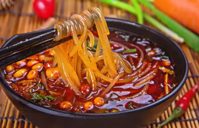 hot-and-sour-rice-noodles | China Xian Tour: Private & Tailor-Made China Tours Hot and Sour Rice Noodles