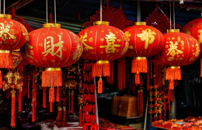 red-new-year-lanterns | China Xian Tour: Private & Tailor-Made China Tours Red New Year lanterns for festive Chinese celebration