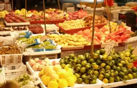 fruit stall at balijie night market - China Xian Tour: Private & Tailor-Made China Tours Fruit stall at Balijie Night Market