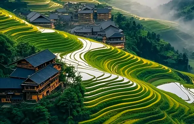 longji terraces - China Xian Tour: Private & Tailor-Made China Tours Longji Terraces