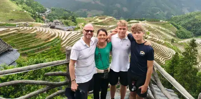 Customers at Longji Terrace - China Xian Tour: Private & Tailor-Made China Tours Customers at Longji Terrace