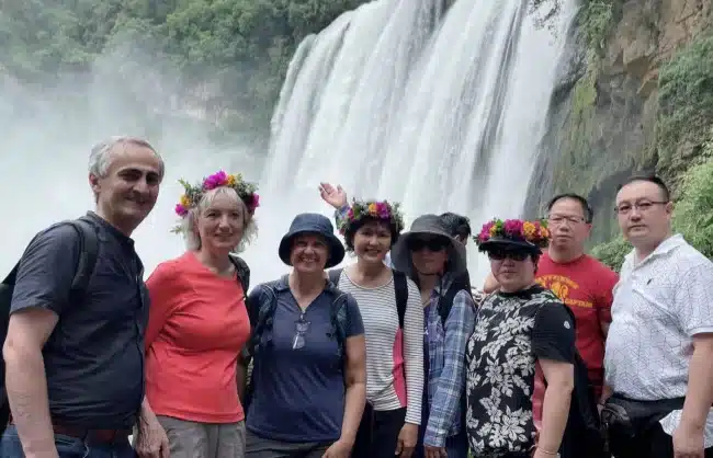 Our Customers at Huangguoshu Waterfall