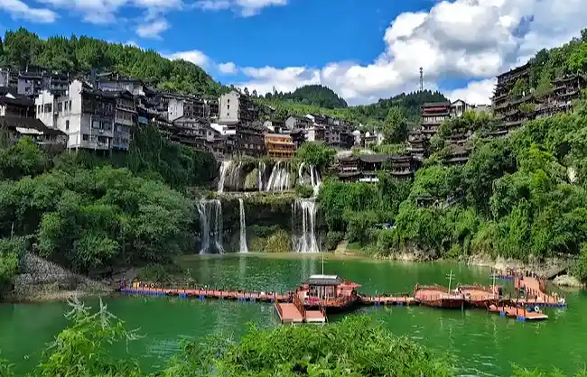 Furong Ancient Town during the Day