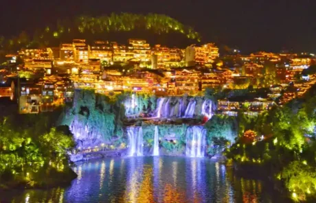 Furong Town at Night - China Xian Tour: Private & Tailor-Made China Tours Furong Town at Night