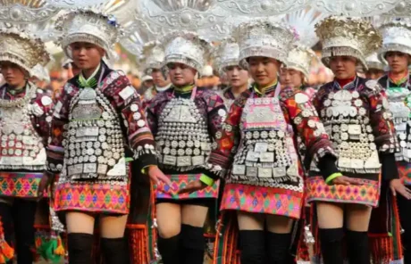 Short Skirt Miao People - China Xian Tour: Private & Tailor-Made China Tours Short Skirt Miao People
