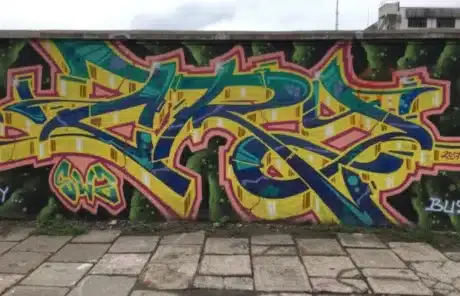 Graffiti created with spray paint - China Xian Tour: Private & Tailor-Made China Tours Graffiti Created with Spray Paint