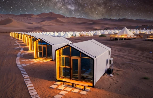 mingsha-mountain-star-hotel | China Xian Tour: Private & Tailor-Made China Tours Mingsha Mountain stargazing hotel