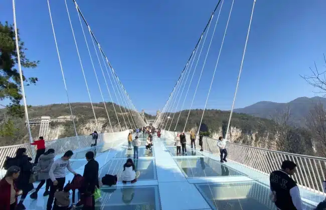 Experience the thrilling glass walkway in Zhangjiajie - China Xian Tour: Private & Tailor-Made China Tours Experience the thrilling glass walkway in Zhangjiajie