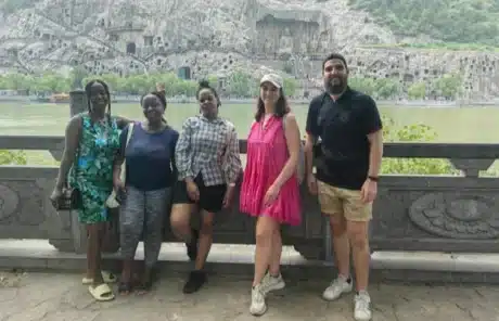 Our customers at Longmen Grottoes - China Xian Tour: Private & Tailor-Made China Tours CXT's Customers at Longmen Grottoes