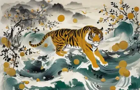 chinese tiger painting - China Xian Tour: Private & Tailor-Made China Tours Chinese Tiger Painting