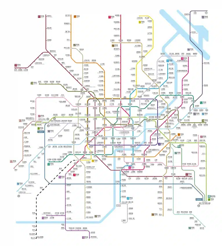shanghai-metro-map - China Xian Tour: Private & Tailor-Made China Tours Shanghai Metro Map