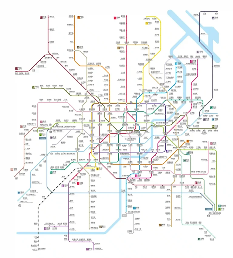 shanghai-metro-map | China Xian Tour: Private & Tailor-Made China Tours Shanghai Metro Map