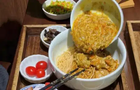 Crab roe noodles in Shanghai - China Xian Tour: Private & Tailor-Made China Tours Crab roe noodles in Shanghai