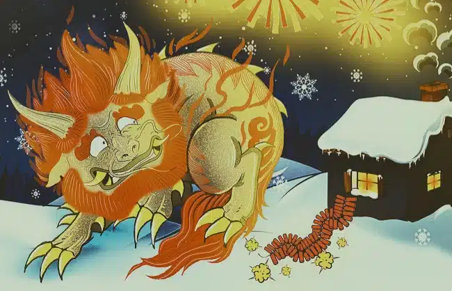 Nian - A fierce beast in ancient Chinese legends - China Xian Tour: Private & Tailor-Made China Tours Nian - A fierce beast in ancient Chinese legends