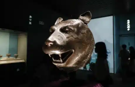 Yuanmingyuan Sculpture - Zodiac Tiger - China Xian Tour: Private & Tailor-Made China Tours Yuanmingyuan Sculpture - Zodiac Tiger