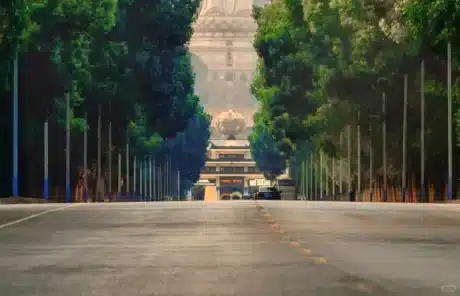 entrance to the lingshan giant buddha - China Xian Tour: Private & Tailor-Made China Tours Entrance to the lingshan giant buddha