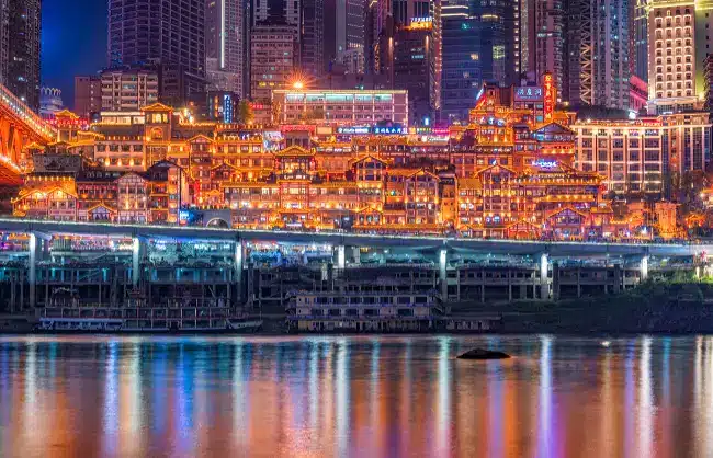 hongya cave chongqing night
