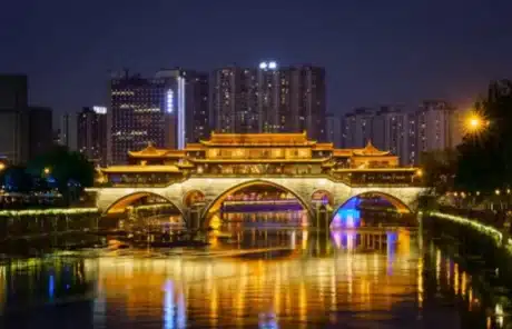 Chengdu city night view - China Xian Tour: Private & Tailor-Made China Tours Night View of Chengdu