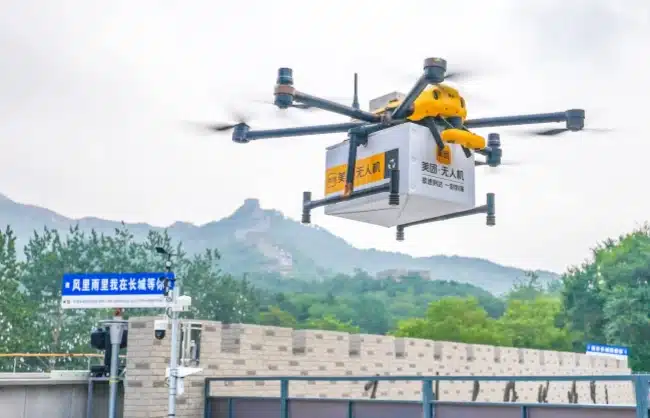 badaling great wall drone delivery