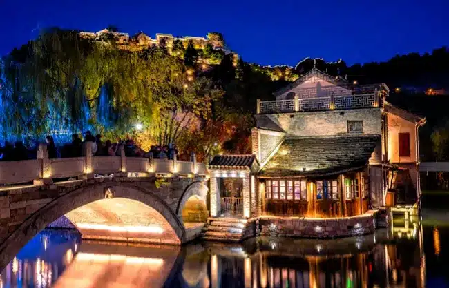 gubei water town at night