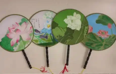 round silk fan - China Xian Tour: Private & Tailor-Made China Tours round silk fan