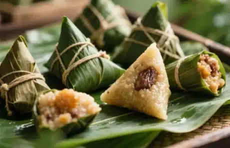 zongzi - China Xian Tour: Private & Tailor-Made China Tours Eating Zongzi on Dragon Boat Festival