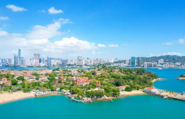 aerial-view-of-xiamen - China Xian Tour: Private & Tailor-Made China Tours Aerial view of Xiamen