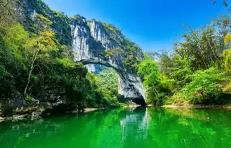 green-water - China Xian Tour: Private & Tailor-Made China Tours Green water at Buliuhe Xianren Bridge