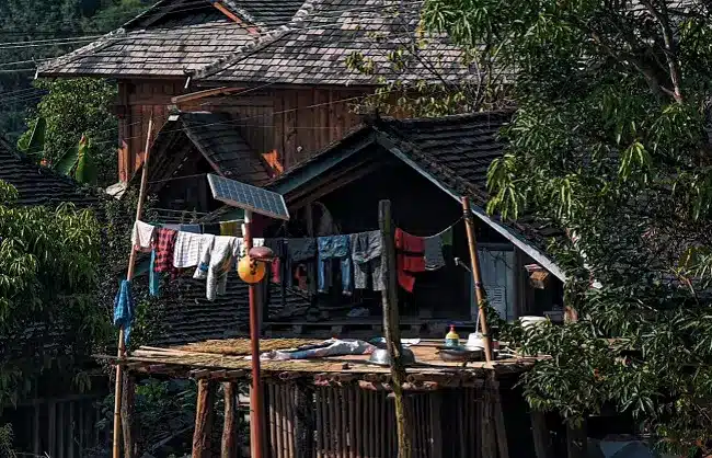 local-wooden-house-jingmai - China Xian Tour: Private & Tailor-Made China Tours local wooden house jingmai