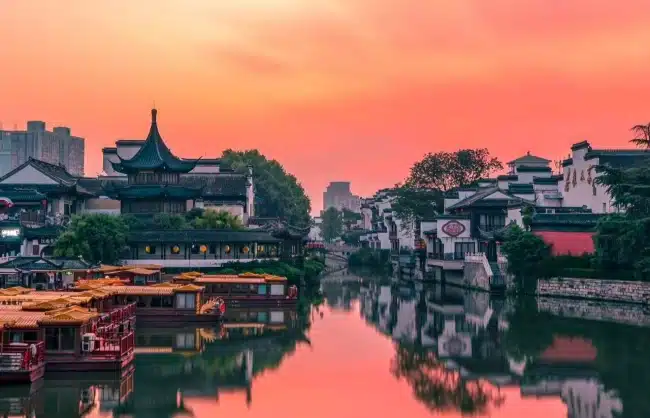 qinhuai-river-sunrise - China Xian Tour: Private & Tailor-Made China Tours qinhuai river sunrise