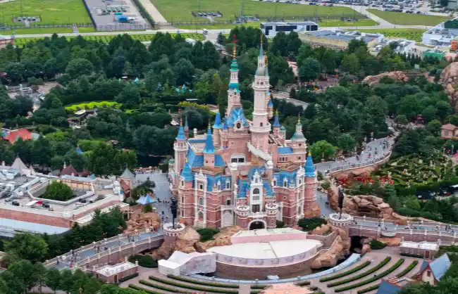 Panoramic view of Shanghai Disneyland