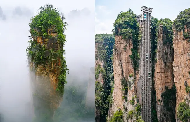 avatar mountains bailong elevator | China Xian Tour: Private & Tailor-Made China Tours Avatar Mountains of Yuanjiajie and Bailong Elevator