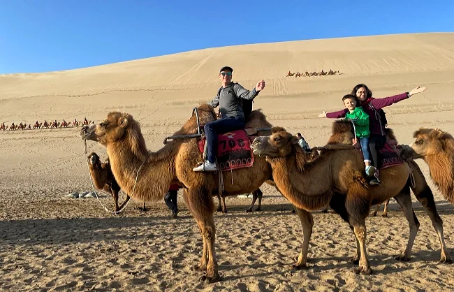 camel-ride-in-mingsha-mountain | China Xian Tour: Private & Tailor-Made China Tours camel-ride-in-mingsha-mountain
