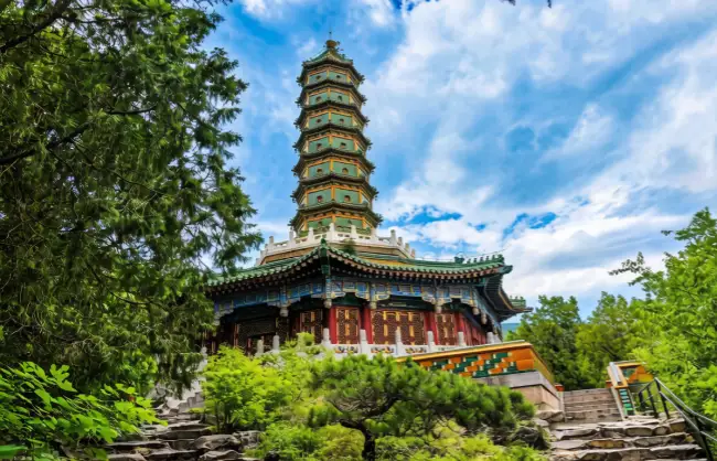glazed-pagoda | China Xian Tour: Private & Tailor-Made China Tours Ancient glazed pagoda at Zhaomiao Temple