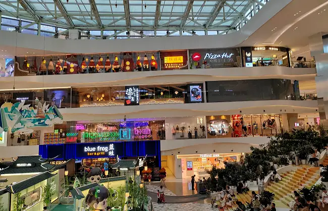 interior-view-of-xian-joy-city | China Xian Tour: Private & Tailor-Made China Tours Interior view of Xi'an Joy City