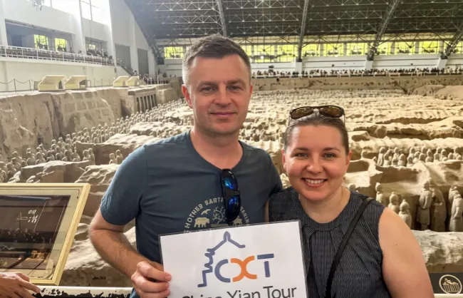Our customers at the Terracotta Warriors in Xi'an