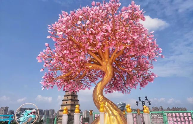 xian-joy-city-zodiac-wishing-tree | China Xian Tour: Private & Tailor-Made China Tours Zodiac wishing tree at Xi'an Joy City