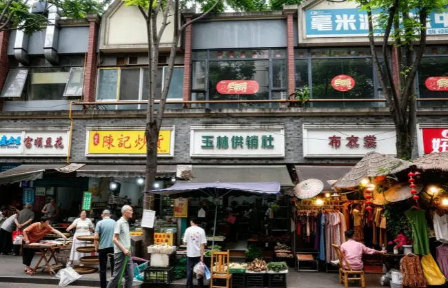 yulin-comprehensive-market | China Xian Tour: Private & Tailor-Made China Tours Chengdu Yulin Comprehensive Market street view