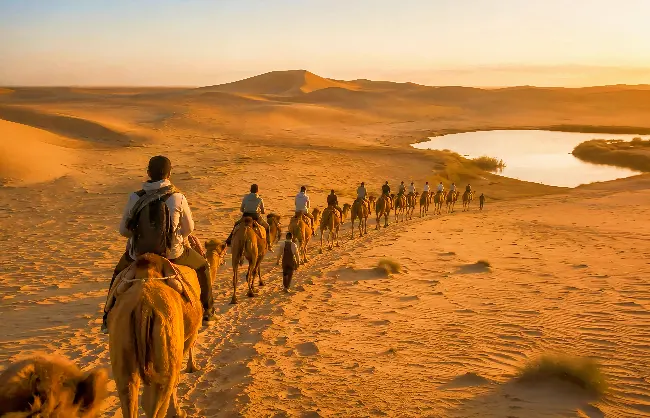 camel-riding-in-tengger-desert | China Xian Tour: Private & Tailor-Made China Tours Camel Riding in Tengger Desert