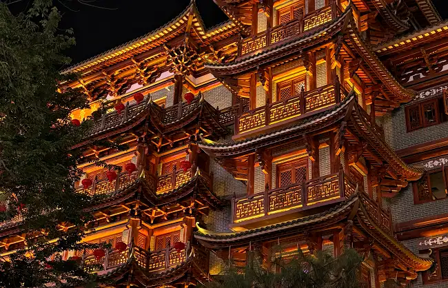 dafo-temple-at-night | China Xian Tour: Private & Tailor-Made China Tours dafo-temple-at-night