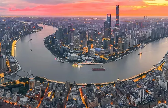 shanghai-birdview | China Xian Tour: Private & Tailor-Made China Tours Aerial view of Shanghai city