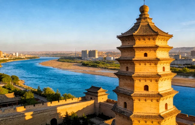 yellow-river-tower | China Xian Tour: Private & Tailor-Made China Tours Wuzhong Yellow River Tower